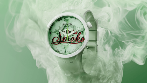 Son las 4:20 en Algún Lado: Mira Este Reloj Cannábico de Swatch