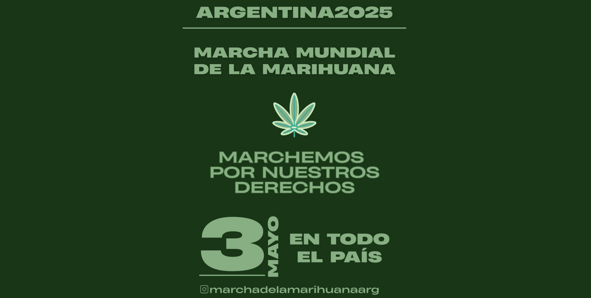 Marcha Mundial de la Marihuana 2025: Reclaman Cambiar la Ley de Drogas en Argentina Marcha Mundial de la Marihuana 2025: Reclaman Cambiar la Ley de Drogas en Argentina