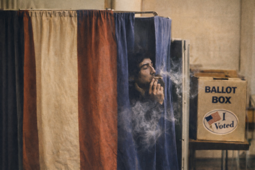 ¿Alguien Realmente Fumó Porro en una Cabina de Votación y se Salió con la Suya?