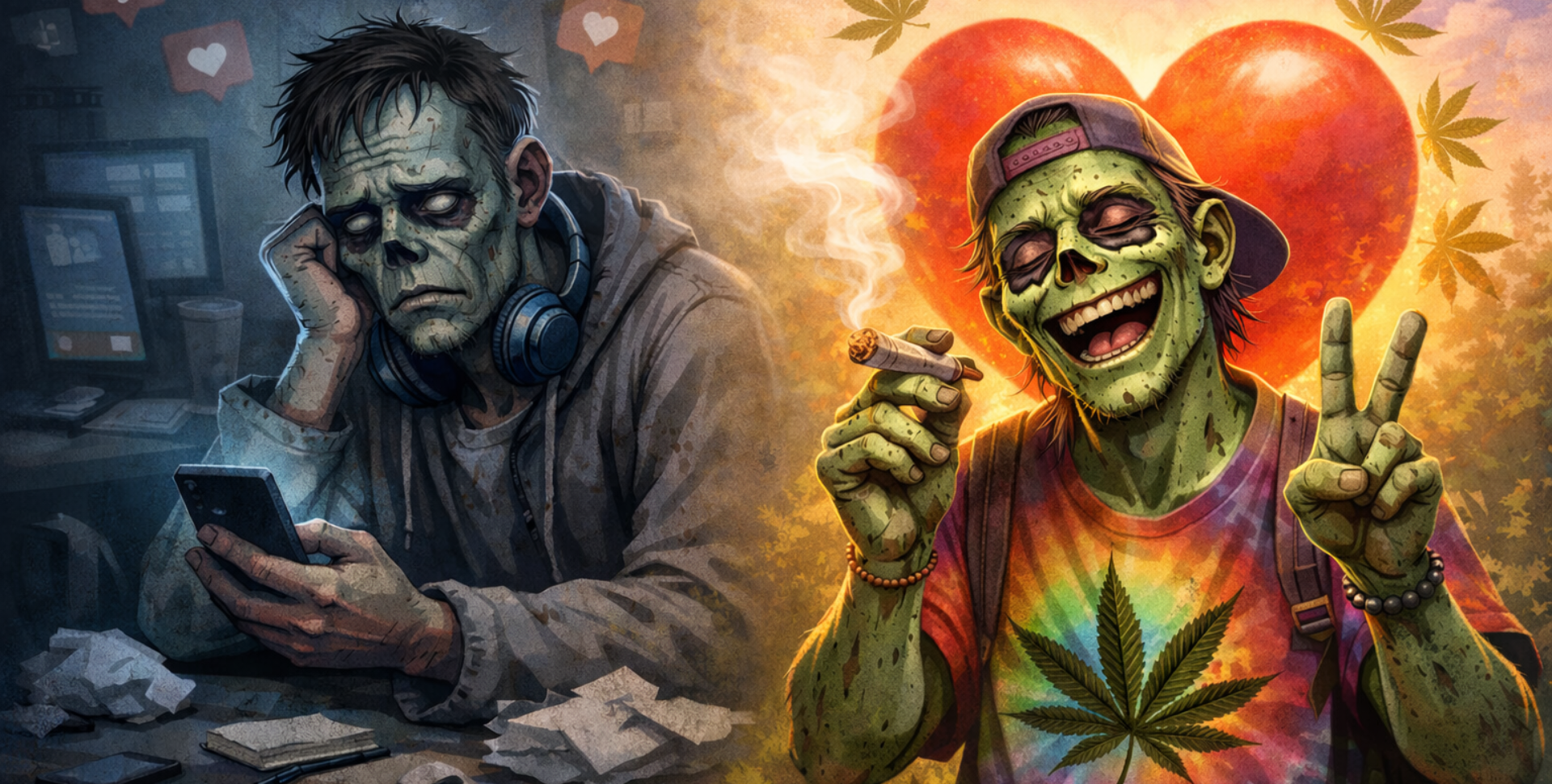 Zombies Emocionales: Cómo el Cannabis Nos Enseña a Sentir (Otra Vez)