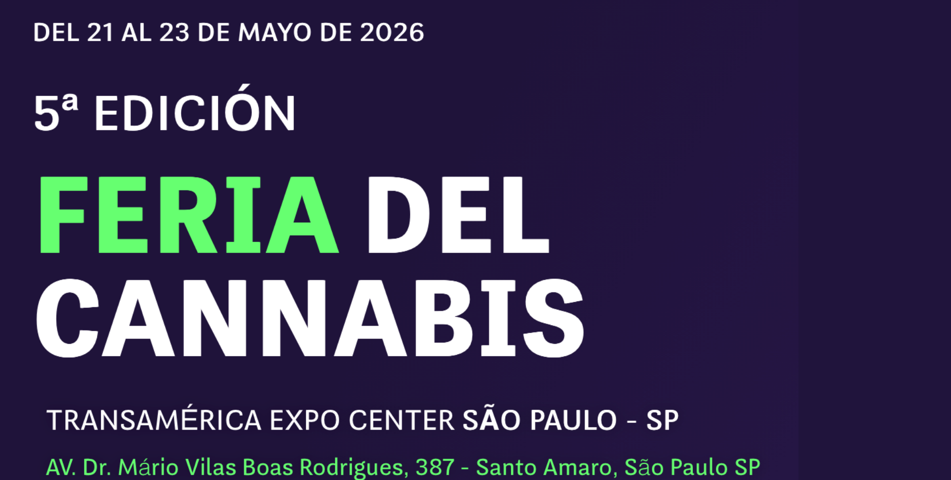 Brasil Calienta Motores para Cannabis Fair 2026 con Récord de Inscriptos