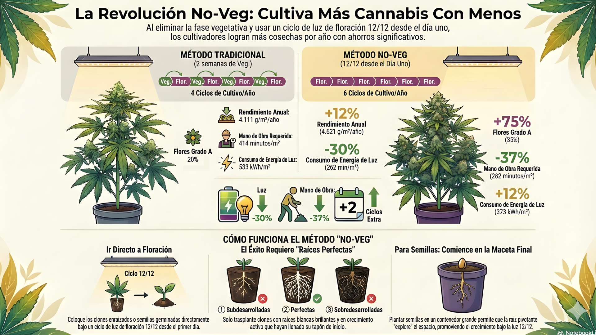 cannabis sin fase vegetativa